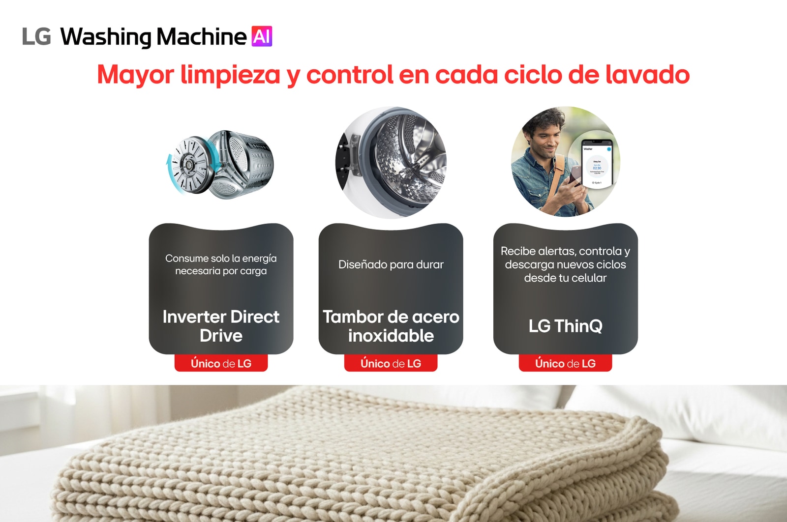 Mayor limpieza y control en cada ciclo de lavado